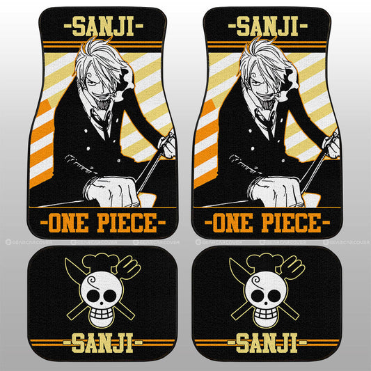 Sanji Car Floor Mats Custom One Piece Anime Car Accessories - Gearcarcover - 1