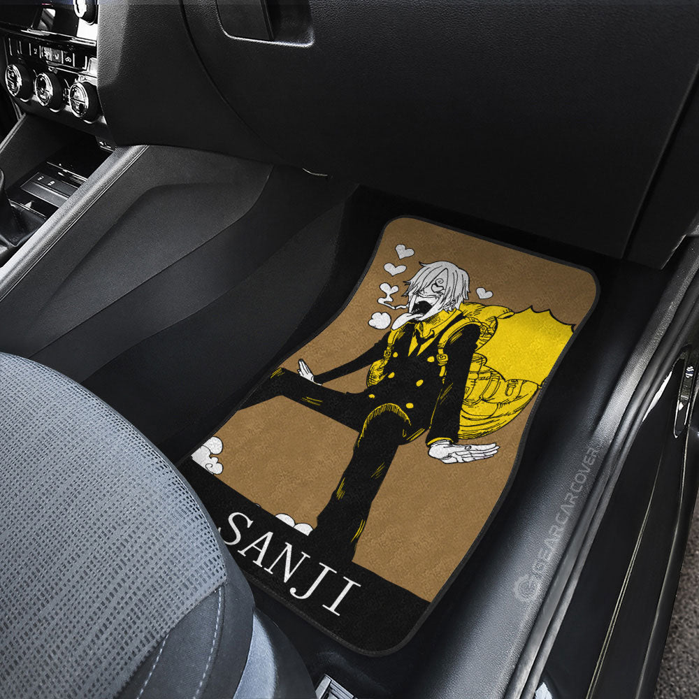 Sanji Car Floor Mats Custom One Piece Anime Car Accessories - Gearcarcover - 4