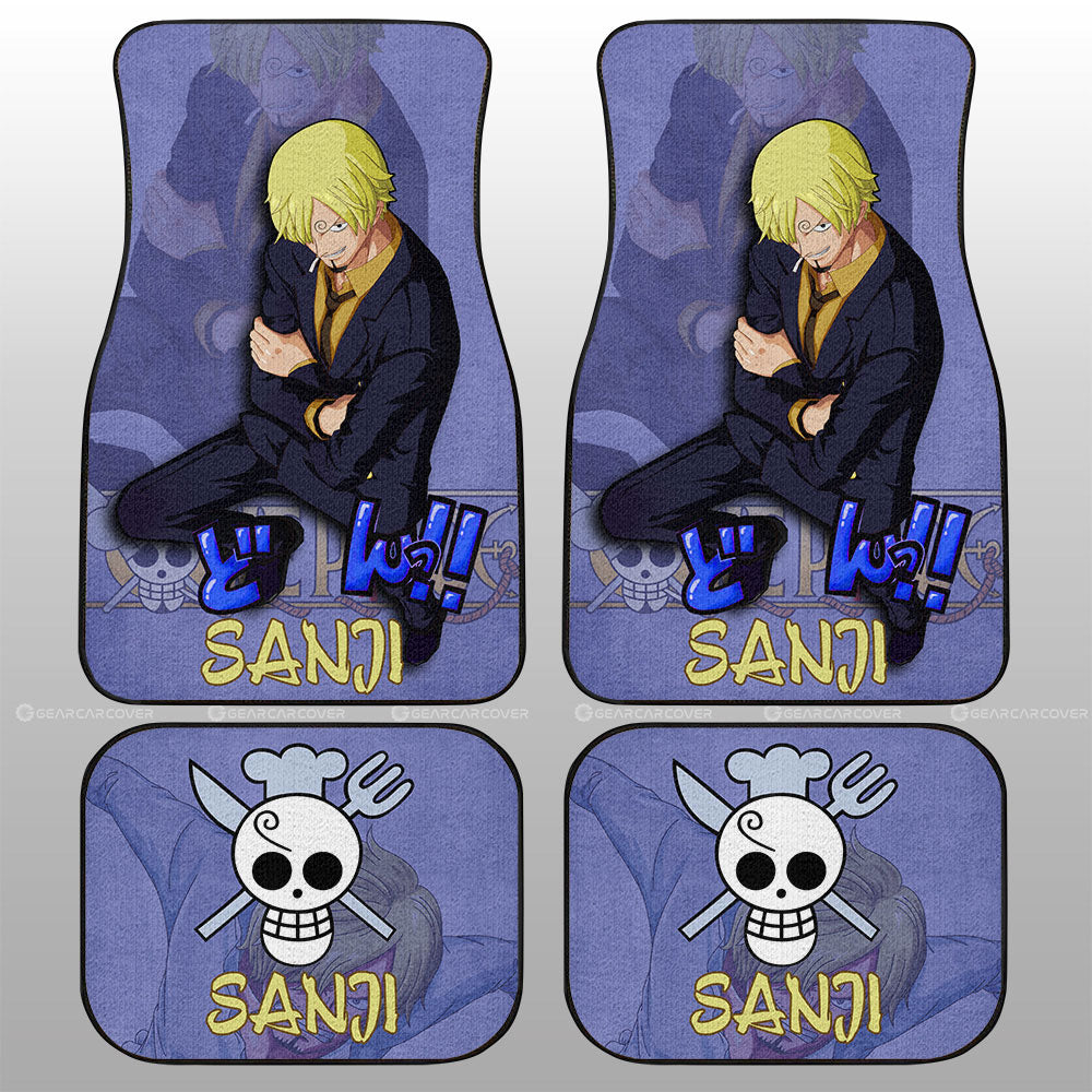 Sanji Car Floor Mats Custom One Piece Anime Car Accessories - Gearcarcover - 1