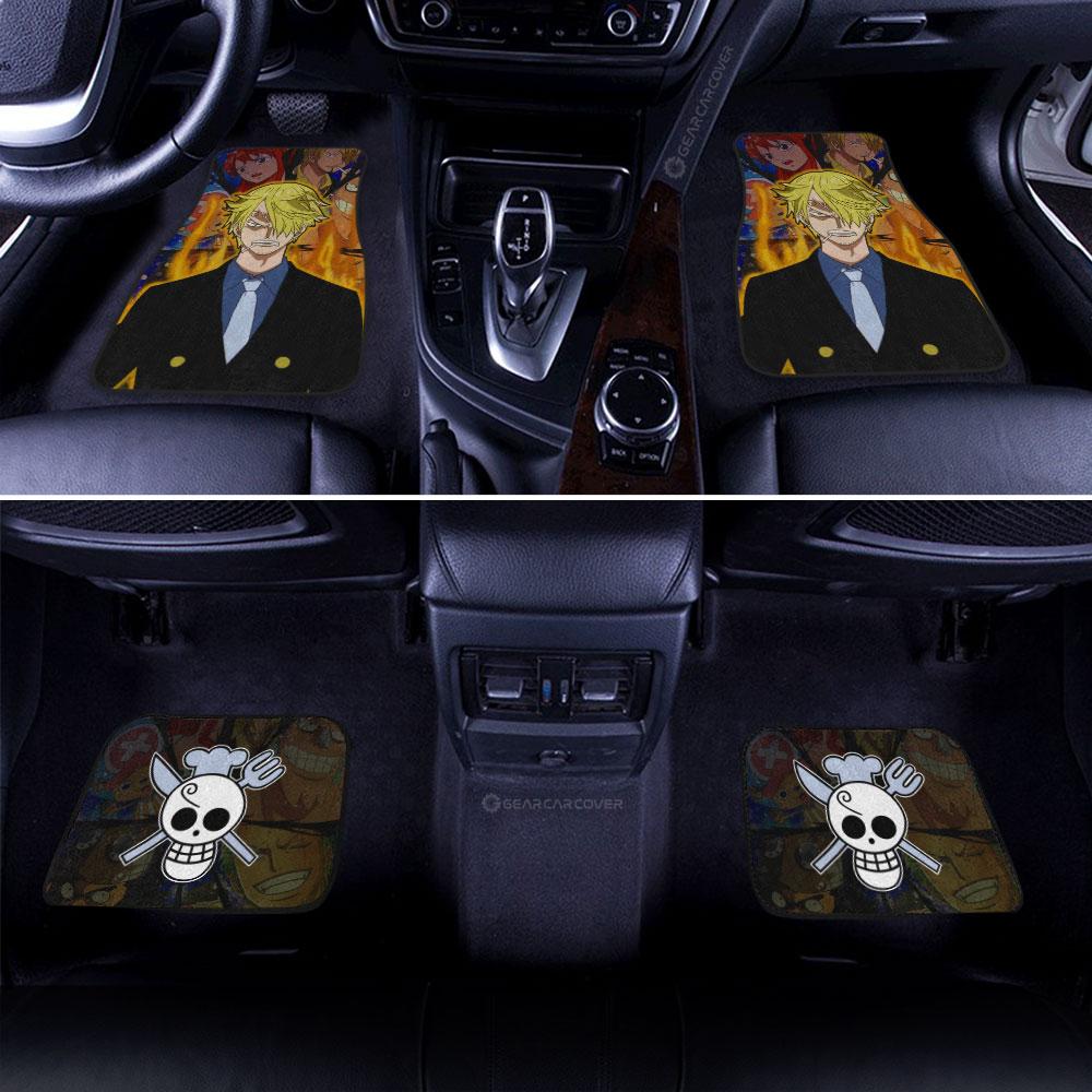 Sanji Car Floor Mats Custom One Piece Anime Car Interior Accessories - Gearcarcover - 3