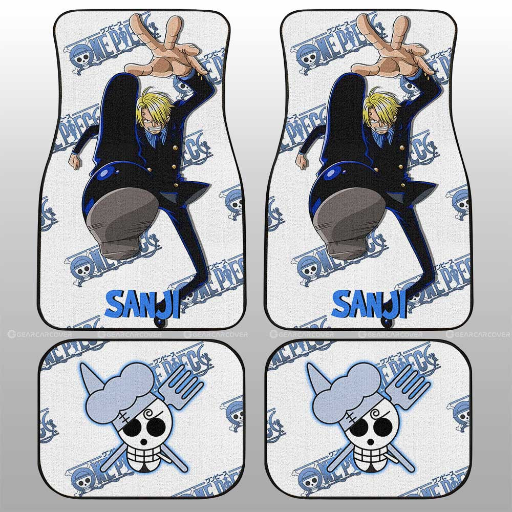 Sanji Car Floor Mats Custom One Piece Anime - Gearcarcover - 1