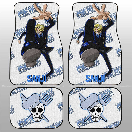 Sanji Car Floor Mats Custom One Piece Anime - Gearcarcover - 1