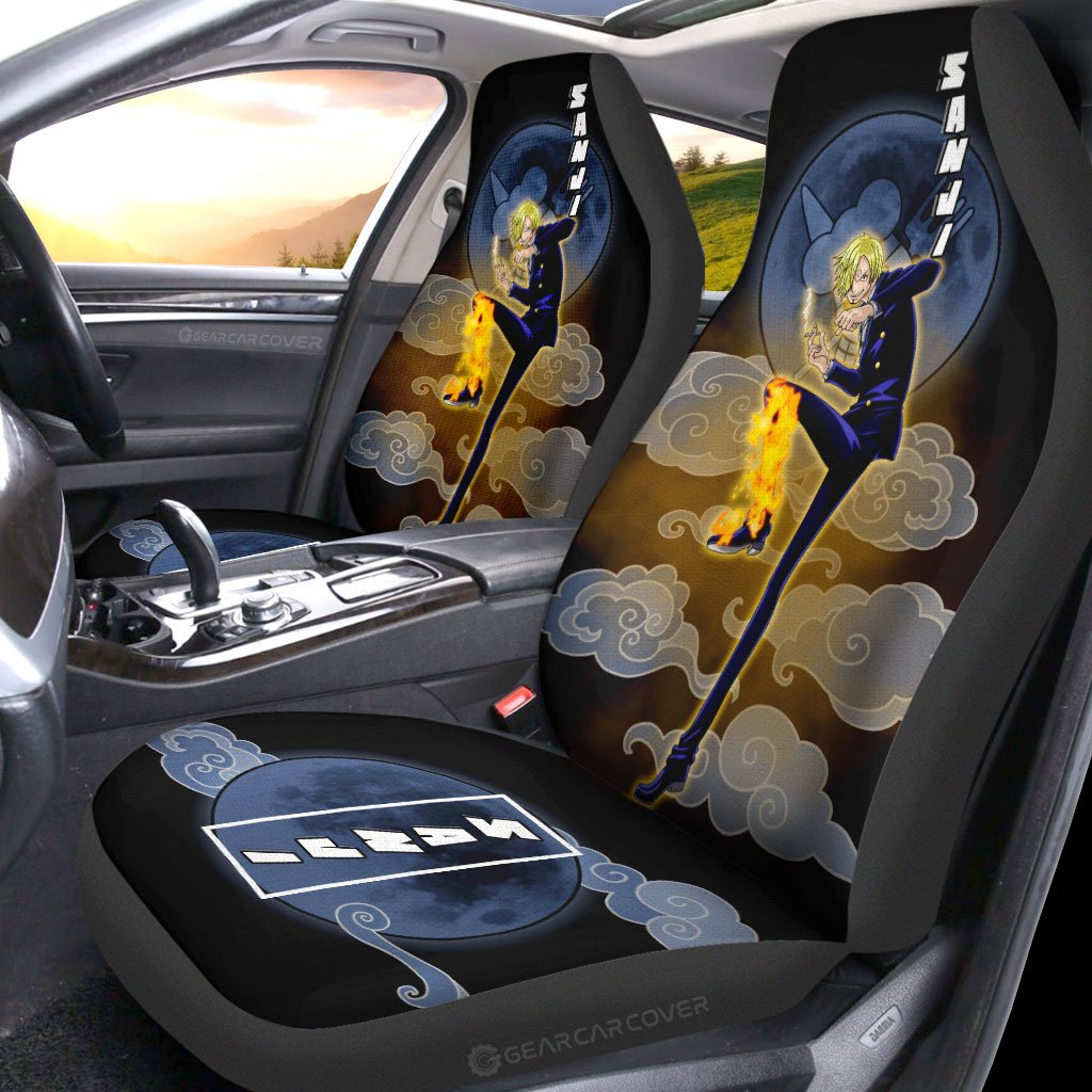 Sanji Car Seat Covers Custom Anime One Piece Car Accessories For Anime Fans - Gearcarcover - 2
