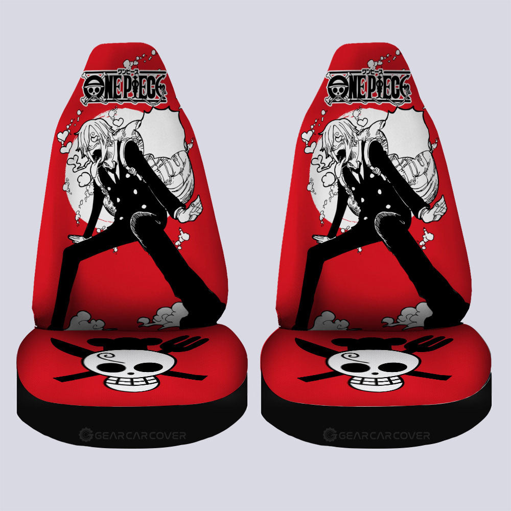 Sanji Car Seat Covers Custom One Piece Anime Car Accessories - Gearcarcover - 4