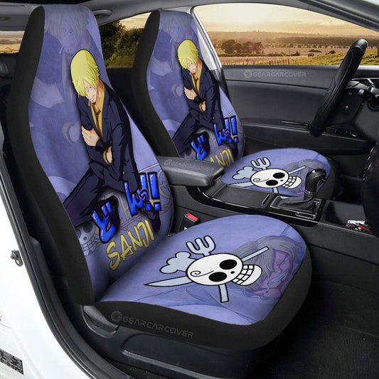 Sanji Car Seat Covers Custom One Piece Anime Car Accessories - Gearcarcover - 2
