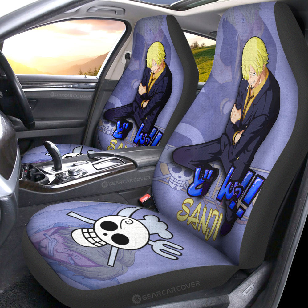 Sanji Car Seat Covers Custom One Piece Anime Car Accessories - Gearcarcover - 3