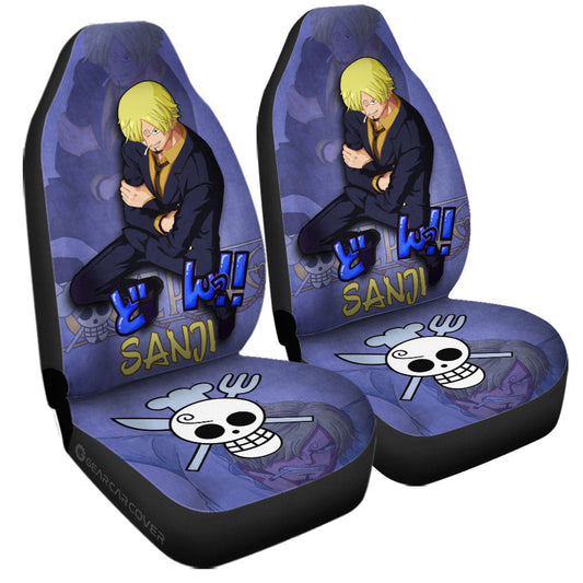 Sanji Car Seat Covers Custom One Piece Anime Car Accessories - Gearcarcover - 1