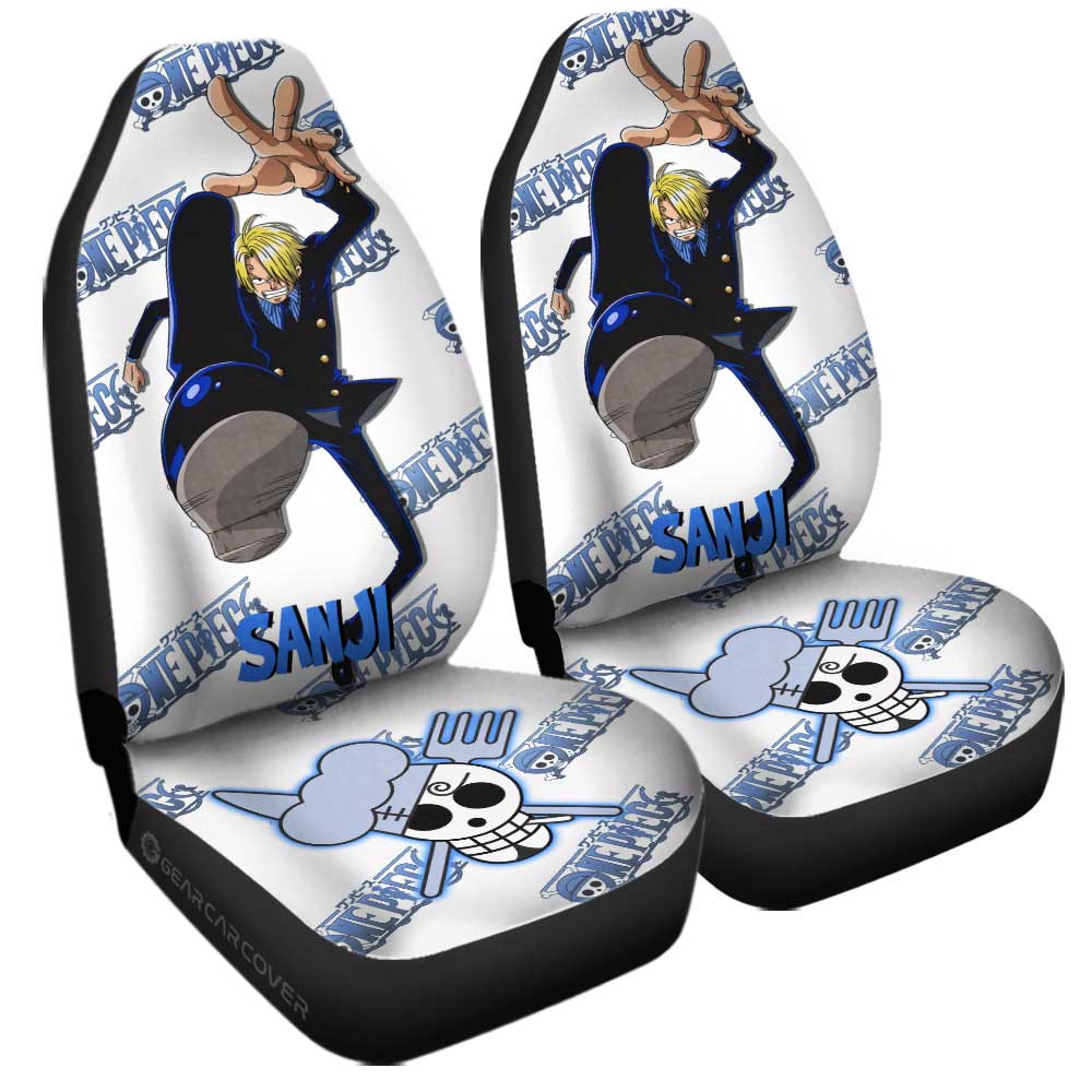 Sanji Car Seat Covers Custom One Piece Anime - Gearcarcover - 3