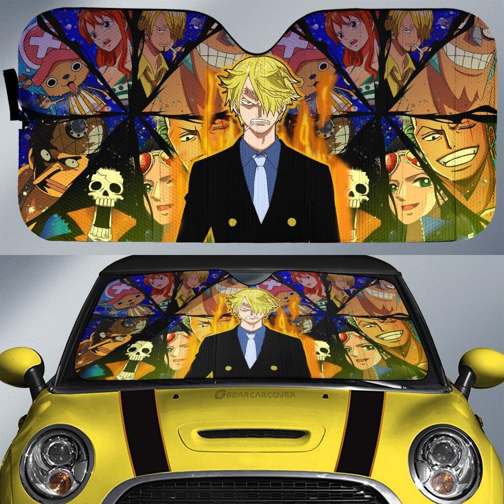 Sanji Car Sunshade Custom One Piece Anime Car Accessories - Gearcarcover - 1