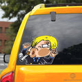Sanji Hitting Glass Car Sticker Custom One Piece Anime Car Accessories For Anime Fans - Gearcarcover - 3