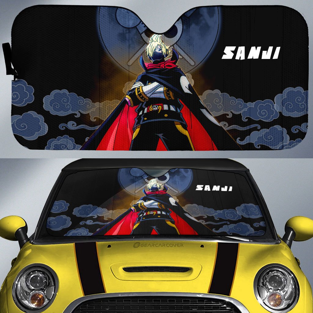 Sanji Raid Suit Car Sunshade Custom Anime One Piece Car Accessories For Anime Fans - Gearcarcover - 1