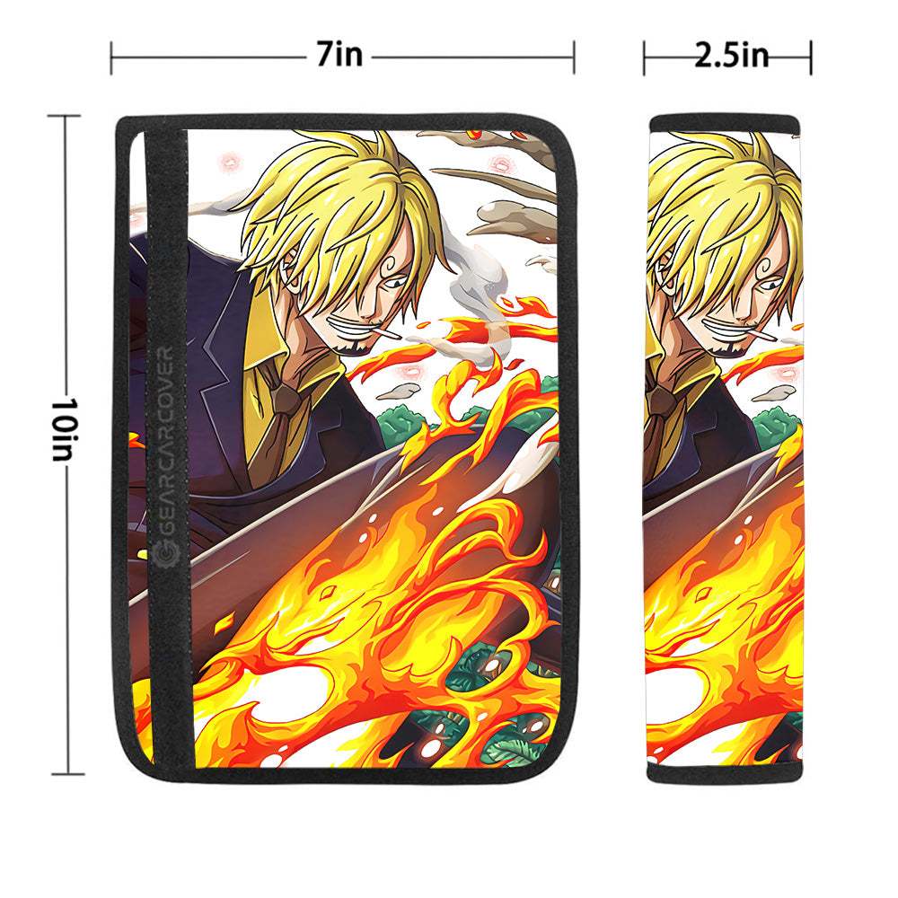 Sanji Seat Belt Covers Custom One Piece Anime Car Accessoriess - Gearcarcover - 1