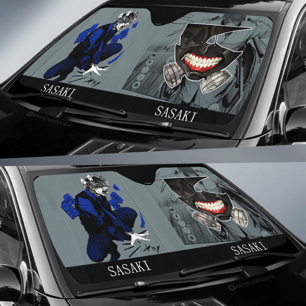 Sasaki Haise Car Sunshade Custom Tokyo Ghoul Anime Car Interior Accessories - Gearcarcover - 3