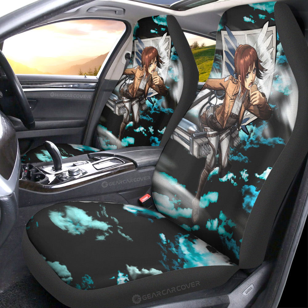 Sasha Blouse Car Seat Covers Custom Attack On Titan Anime Car Accessories - Gearcarcover - 4