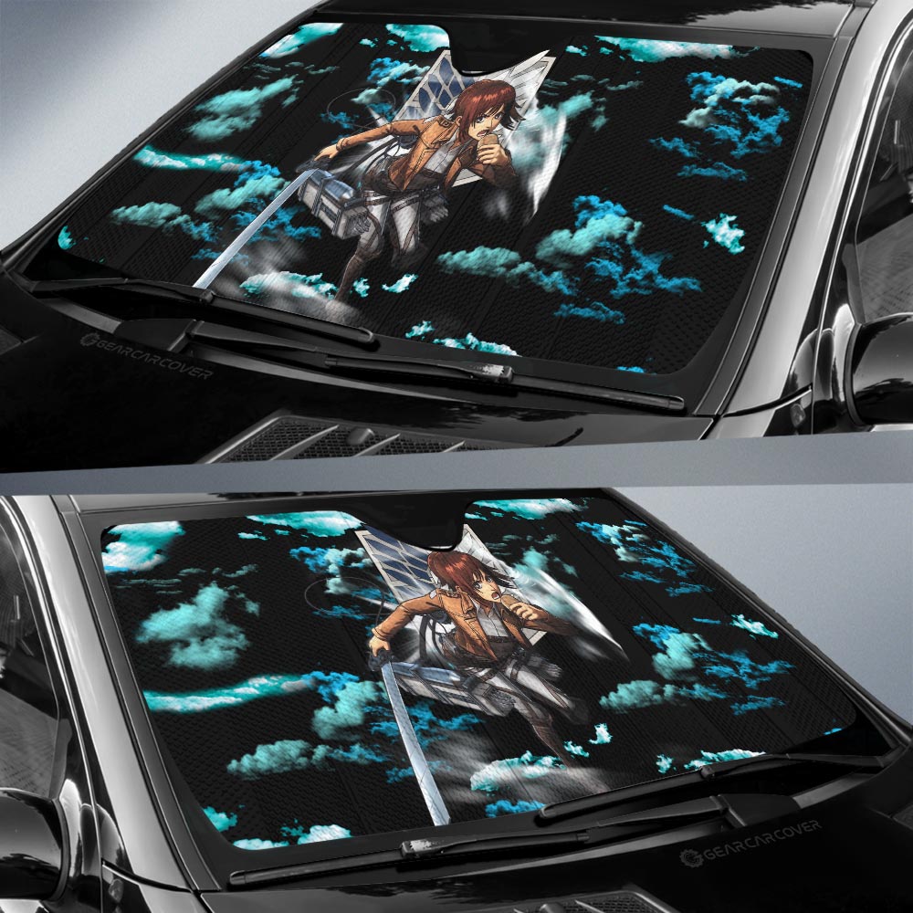 Sasha Blouse Car Sunshade Custom Attack On Titan Anime Car Interior Accessories - Gearcarcover - 3