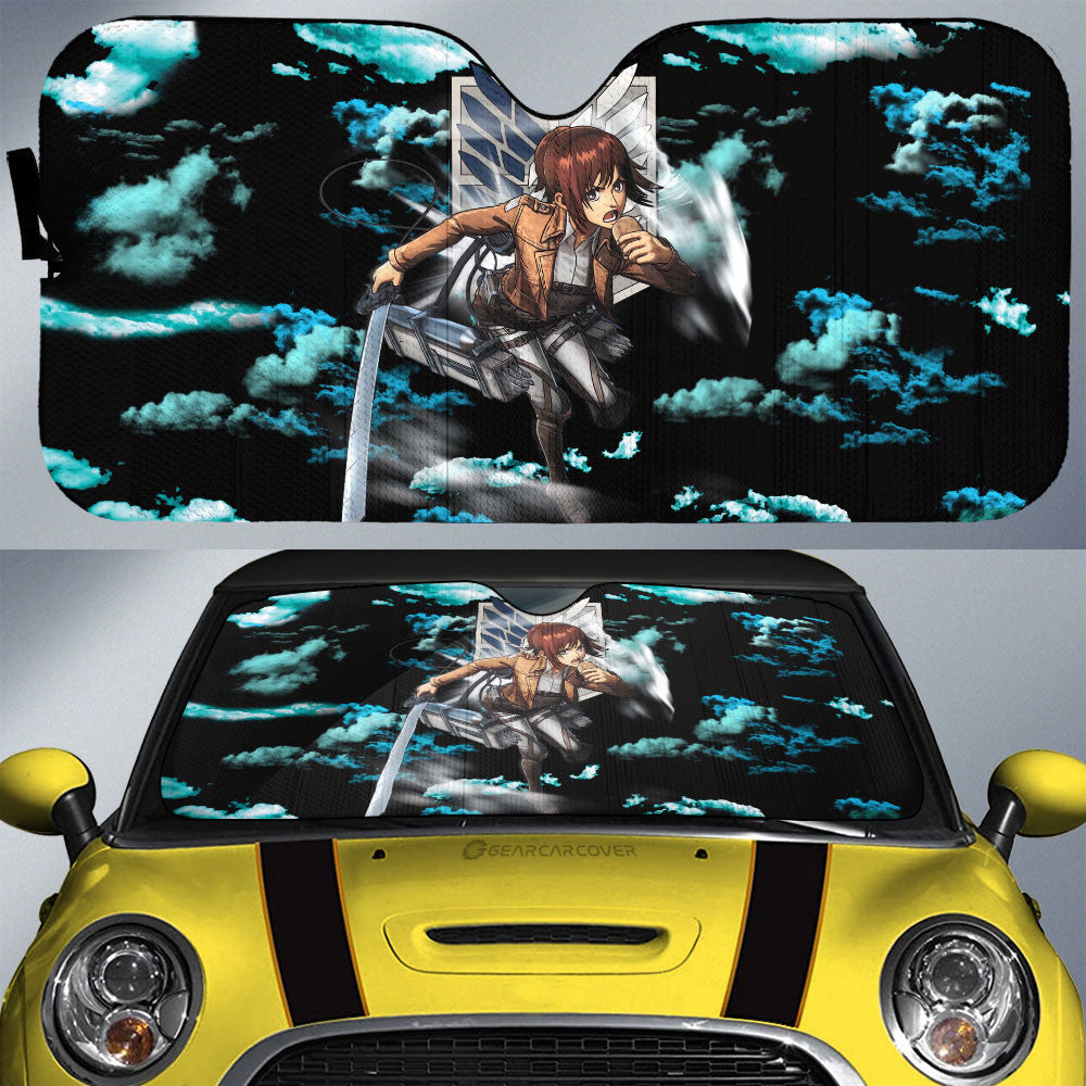 Sasha Blouse Car Sunshade Custom Attack On Titan Anime Car Interior Accessories - Gearcarcover - 1