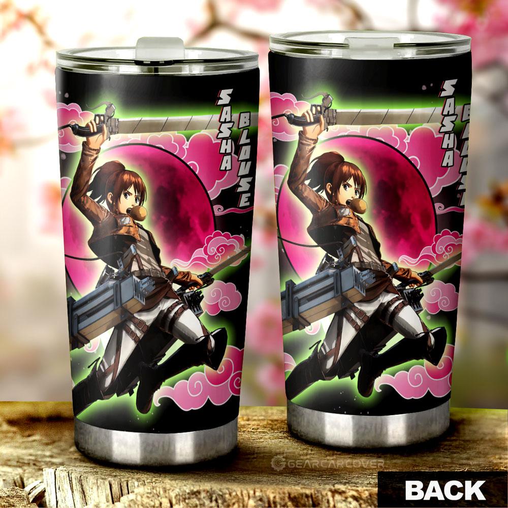 Sasha Blouse Tumbler Cup Custom Attack On Titan Anime - Gearcarcover - 3