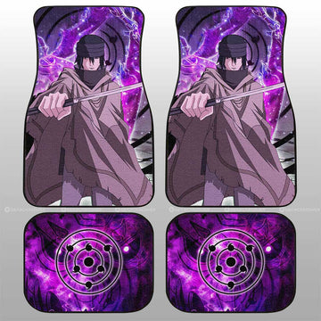 Sasuke Car Floor Mats Custom Sharingan Eye Car Accessories - Gearcarcover - 1