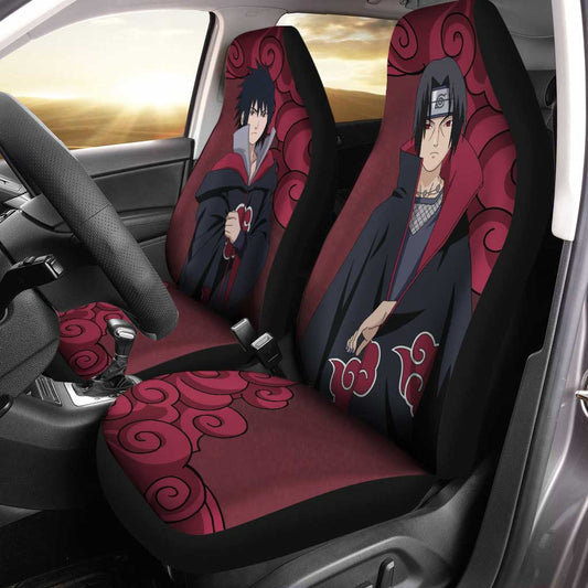 Sasuke and Itachi Akatsuki Car Seat Covers Custom Anime Car Accessories - Gearcarcover - 1