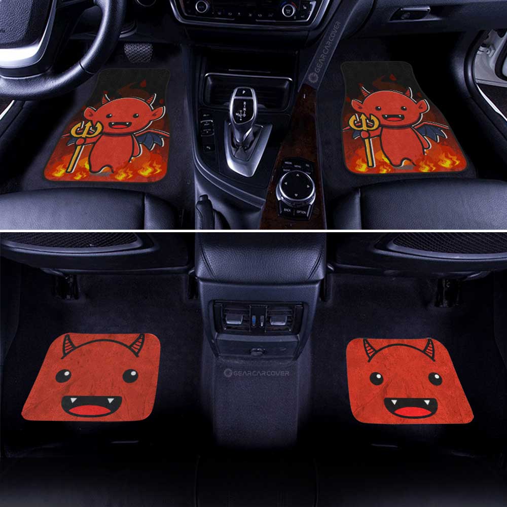 Satan Car Floor Mats Custom Halloween Characters Car Accessories - Gearcarcover - 2