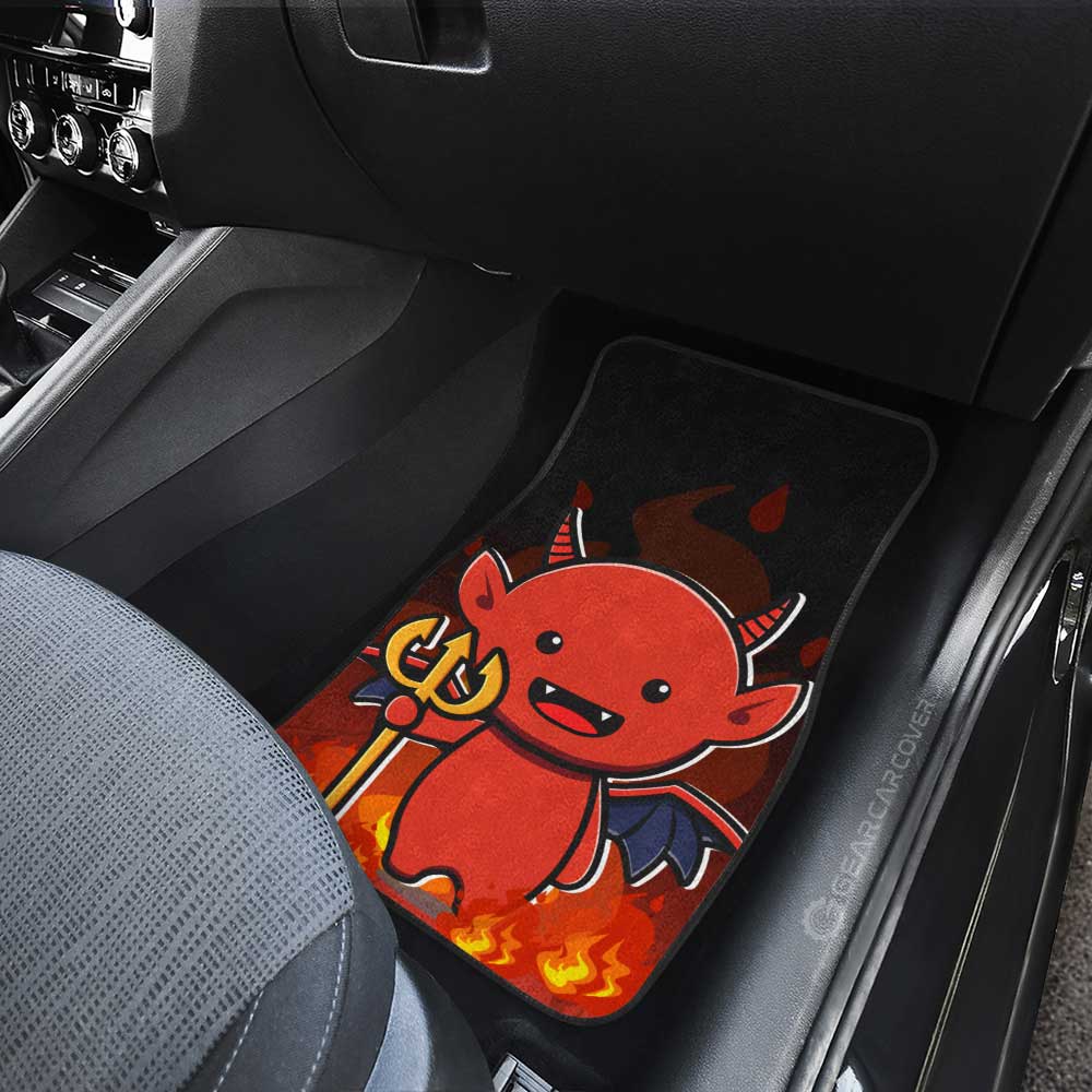 Satan Car Floor Mats Custom Halloween Characters Car Accessories - Gearcarcover - 4