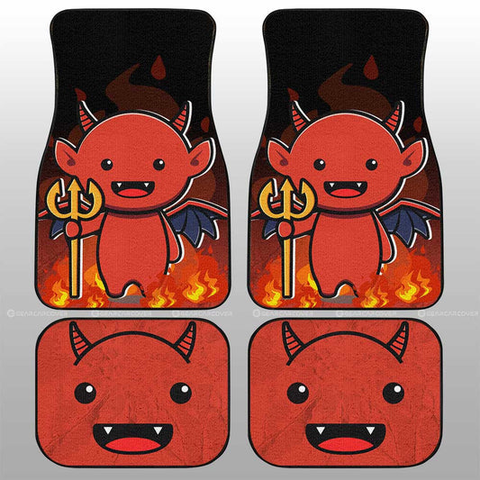 Satan Car Floor Mats Custom Halloween Characters Car Accessories - Gearcarcover - 1