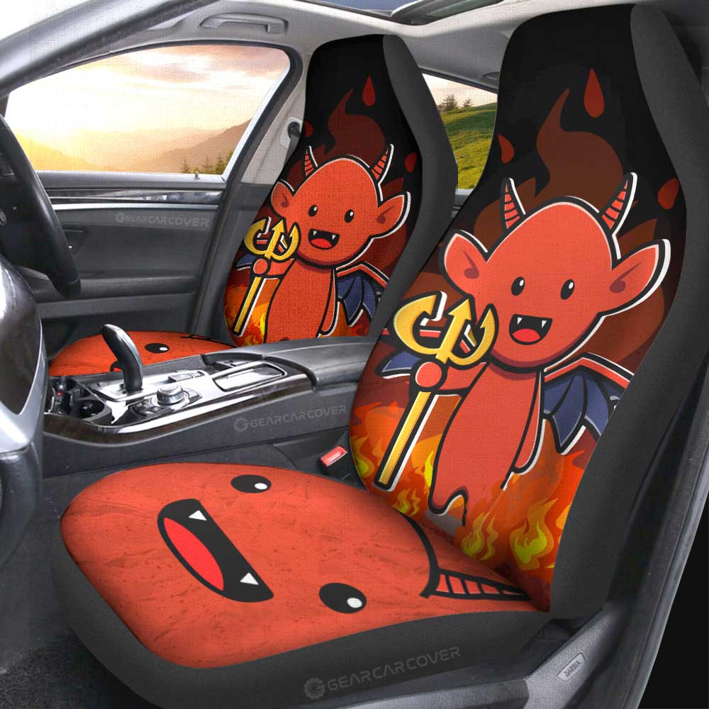 Satan Car Seat Covers Custom Halloween Characters Car Accessories - Gearcarcover - 4