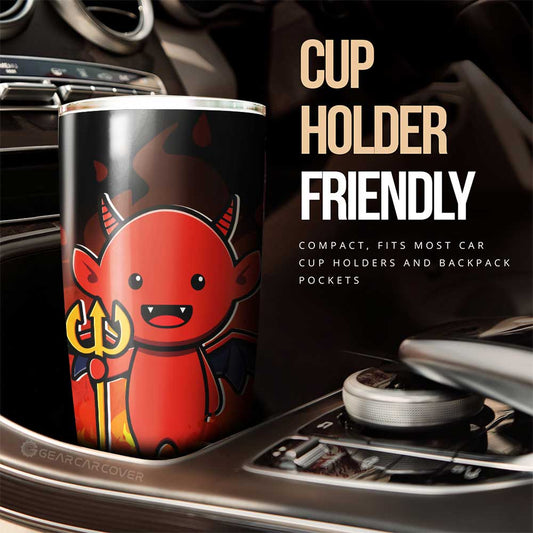 Satan Tumbler Cup Custom Halloween Characters Car Interior Accessories - Gearcarcover - 2