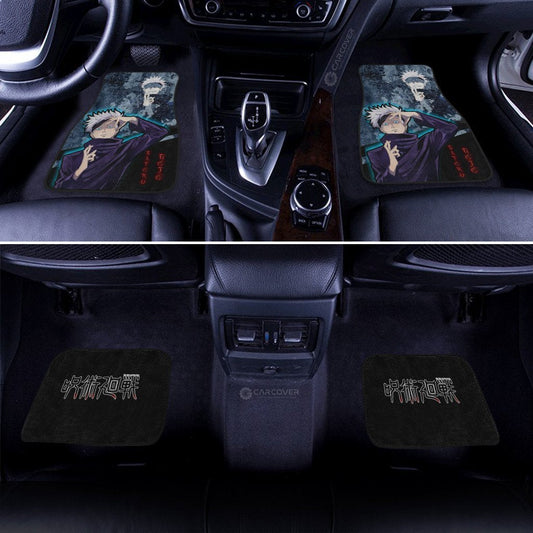 Satoru Gojo Car Floor Mats Custom Anime Jujutsu Kaisen Car Interior Accessories - Gearcarcover - 2