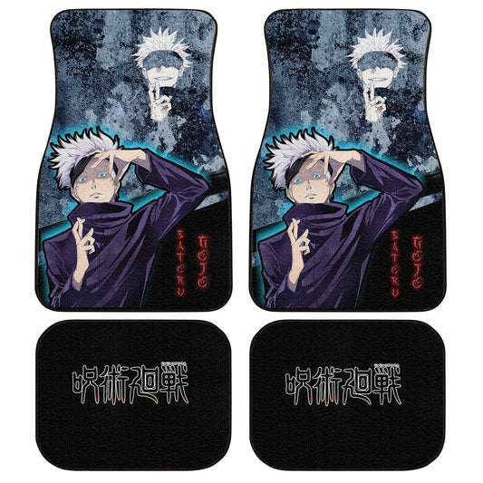 Satoru Gojo Car Floor Mats Custom Anime Jujutsu Kaisen Car Interior Accessories - Gearcarcover - 1