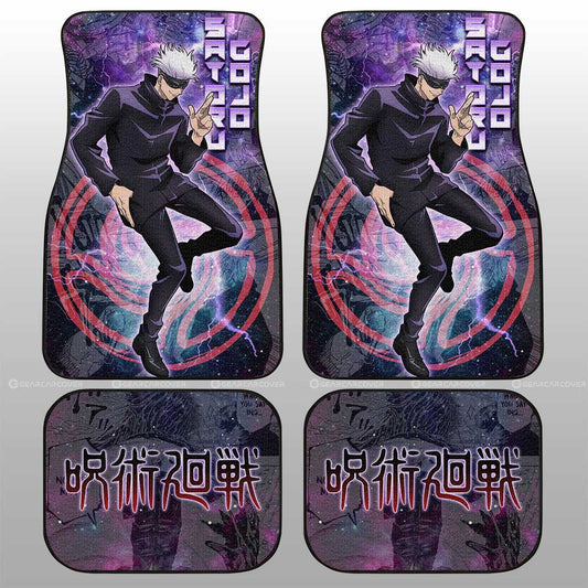 Satoru Gojo Car Floor Mats Custom Jujutsu Kaisen Anime Galaxy Manga Style - Gearcarcover - 2