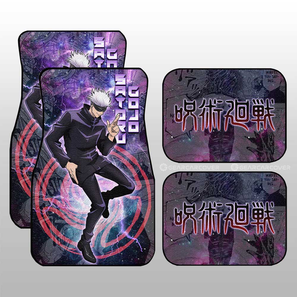 Satoru Gojo Car Floor Mats Custom Jujutsu Kaisen Anime Galaxy Manga Style - Gearcarcover - 1