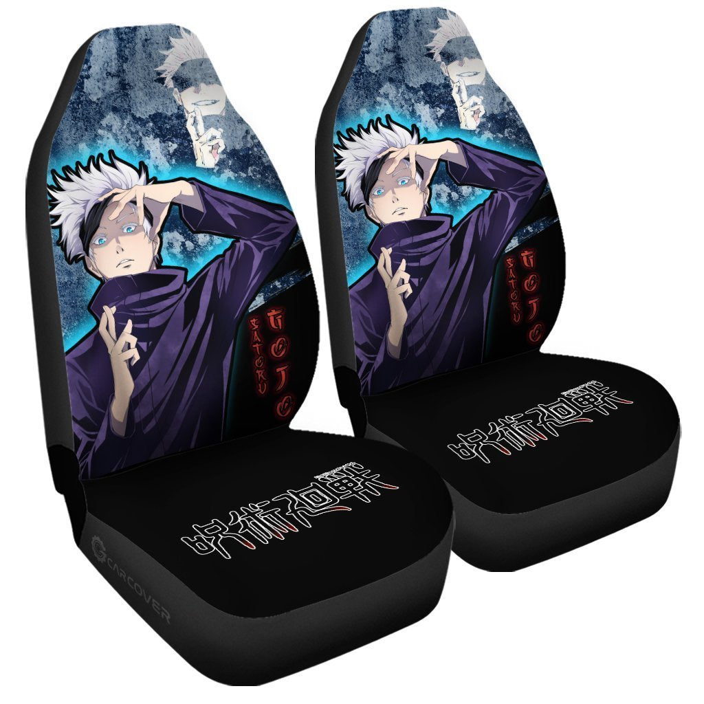 Satoru Gojo Car Seat Covers Custom Anime Jujutsu Kaisen Car Accessories - Gearcarcover - 3