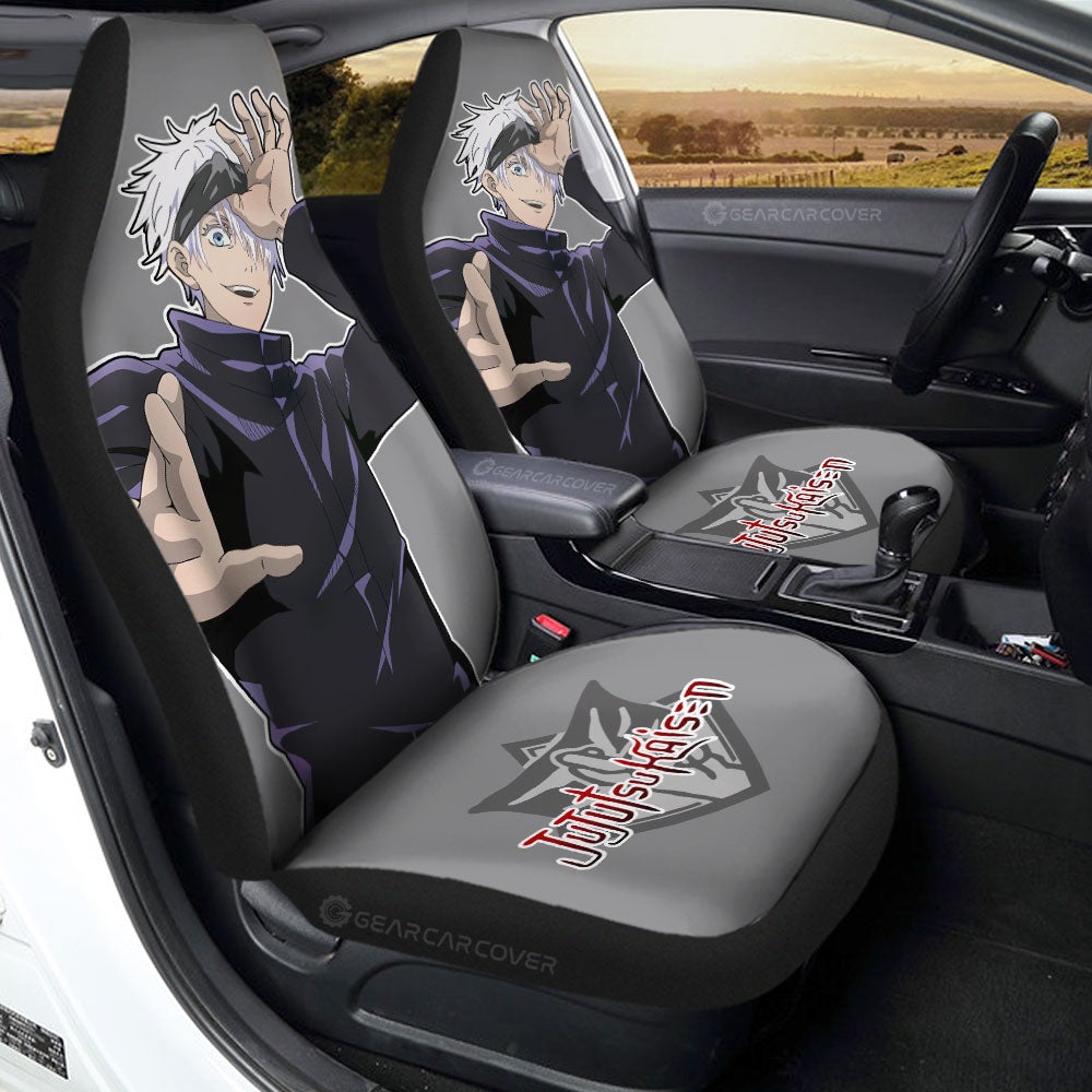 Satoru Gojo Car Seat Covers Custom Main Character Jujutsu Kaisen Anime - Gearcarcover - 1