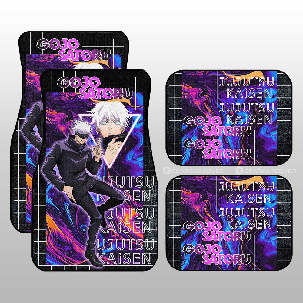 Satoru Gojou Car Floor Mats Custom Jujutsu Kaisen Anime Car Accessories - Gearcarcover - 3