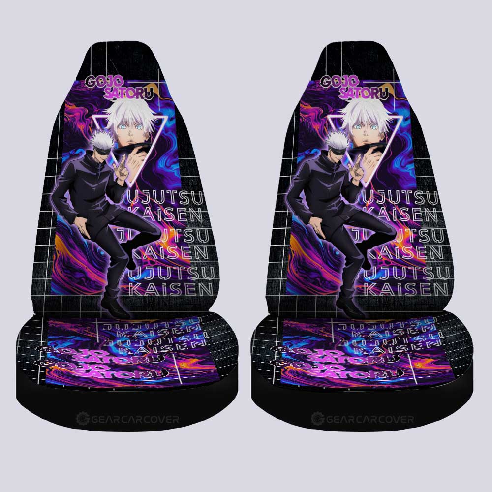 Satoru Gojou Car Seat Covers Custom Jujutsu Kaisen Anime Car Accessories - Gearcarcover - 2