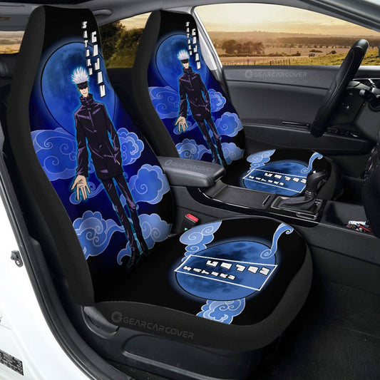 Satoru Gojou Car Seat Covers Custom Jujutsu Kaisen Anime Car Interior Accessories - Gearcarcover - 1