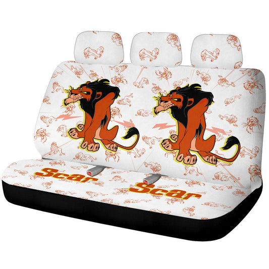 Scar Car Back Seat Cover Custom Cartoon Car Accessories - Gearcarcover - 1