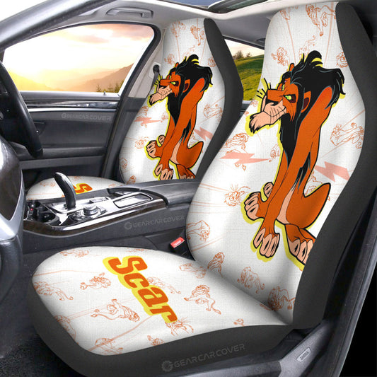 Scar Car Seat Covers Custom Cartoon Car Accessories - Gearcarcover - 2
