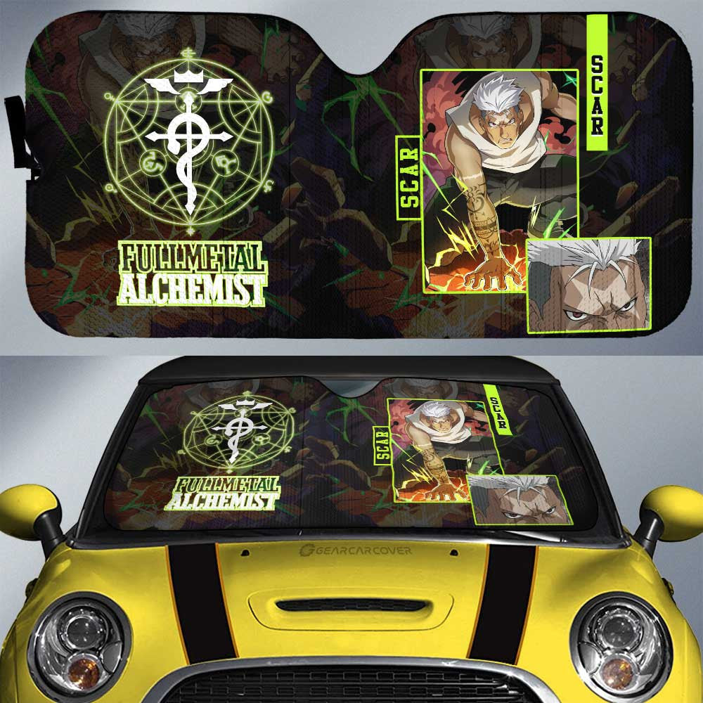 Scar Car Sunshade Custom Fullmetal Alchemist Anime - Gearcarcover - 1