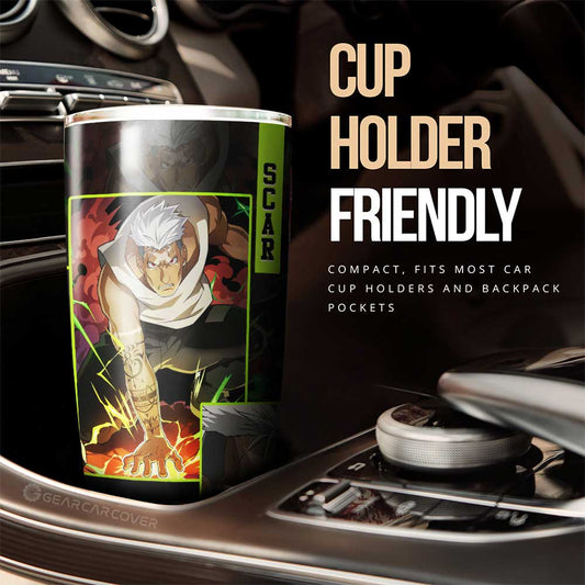 Scar Tumbler Cup Custom Fullmetal Alchemist Anime - Gearcarcover - 2