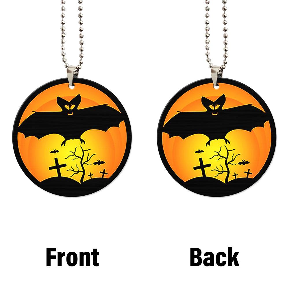 Scary Bat Halloween Ornament Custom Car Accessories - Gearcarcover - 4