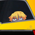 Scary Face Zenitsu Car Sticker Custom Demon Slayer Anime Car Accessories - Gearcarcover - 2