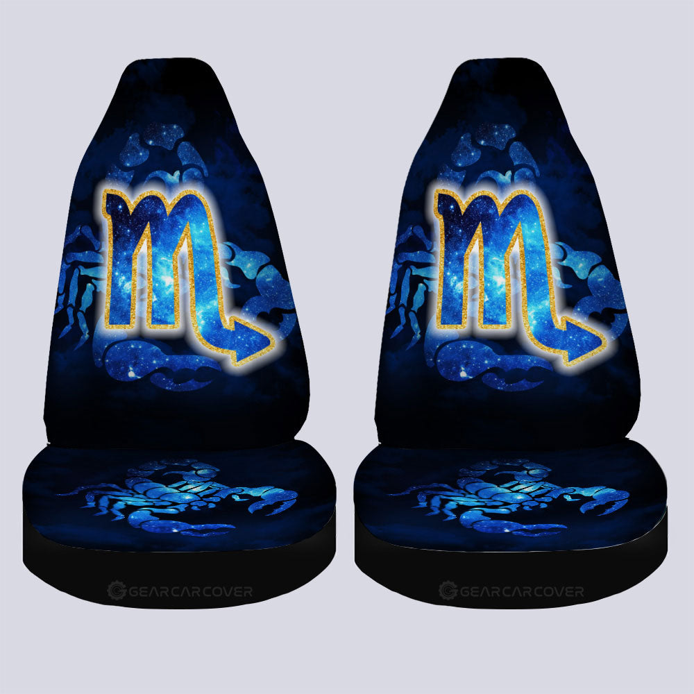 Scorpio Car Seat Covers Custom Name Zodiac Car Accessories - Gearcarcover - 4
