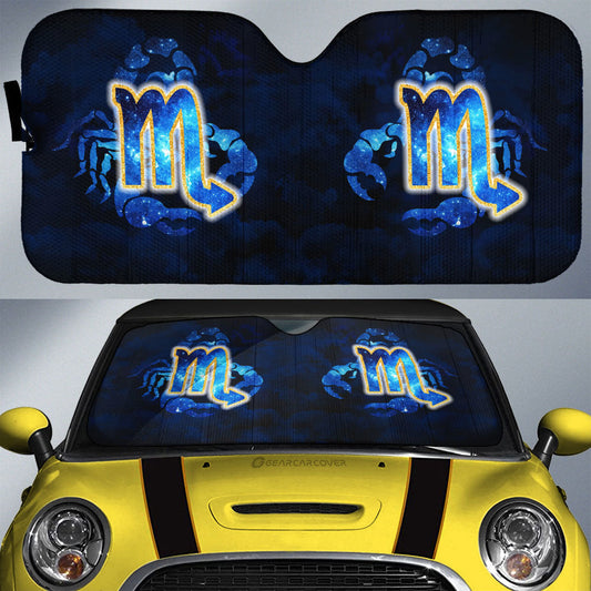 Scorpio Car Sunshade Custom Name Zodiac Car Interior Accessories - Gearcarcover - 1