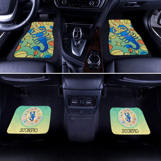Scorpio Colorful Car Floor Mats Custom Zodiac Car Accessories - Gearcarcover - 2