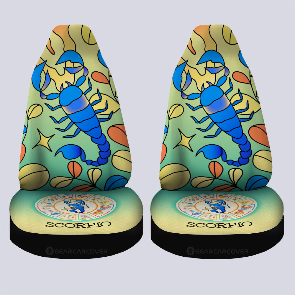 Scorpio Colorful Car Seat Covers Custom Zodiac Car Accessories - Gearcarcover - 2