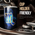 Scorpio Tumbler Cup Custom Name Zodiac Car Interior Accessories - Gearcarcover - 2