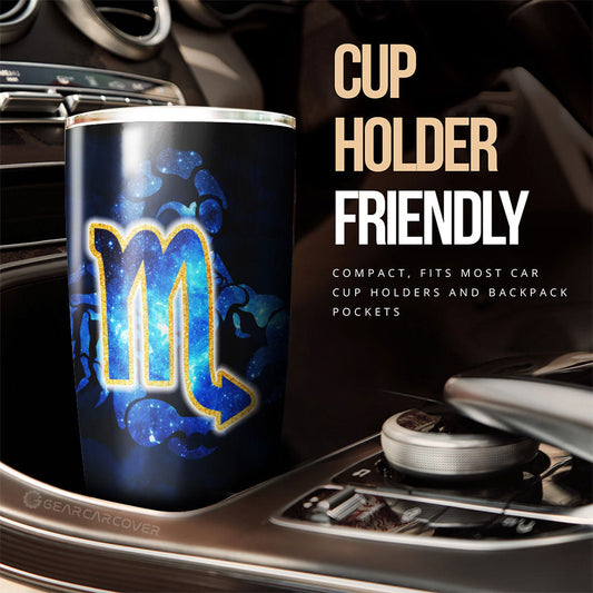 Scorpio Tumbler Cup Custom Name Zodiac Car Interior Accessories - Gearcarcover - 2