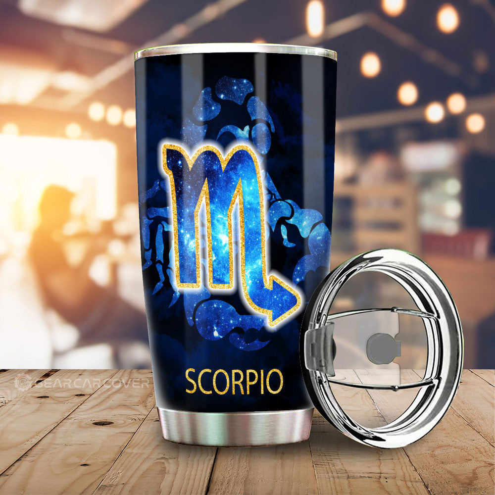 Scorpio Tumbler Cup Custom Zodiac Car Interior Accessories - Gearcarcover - 1